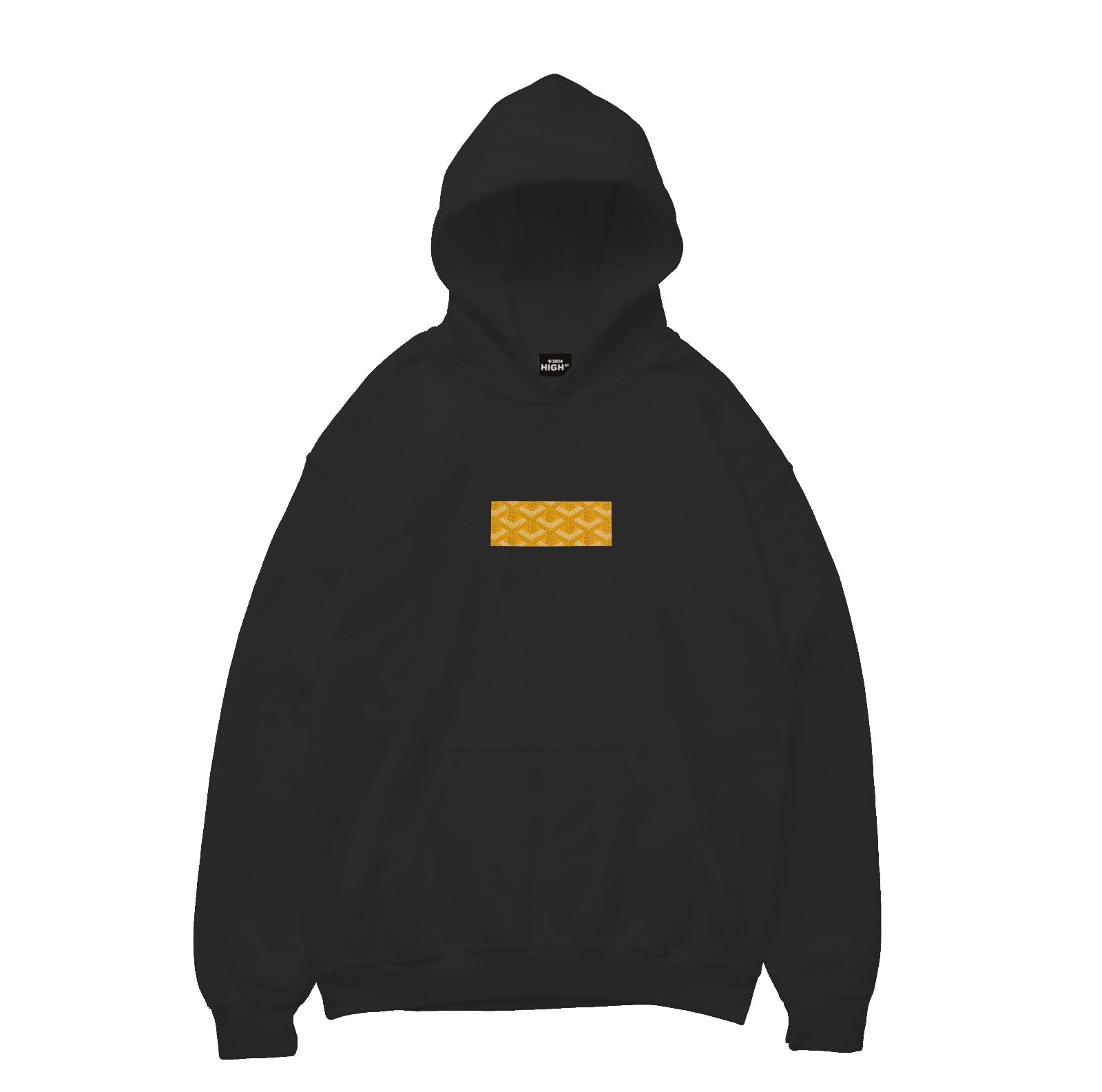 High Street NY Goya'll Box Hoody Gold - Stylish Unisex Hoodie for Streetwear & Casual Outfits | Perfect for Urban Fashion & Everyday Wear