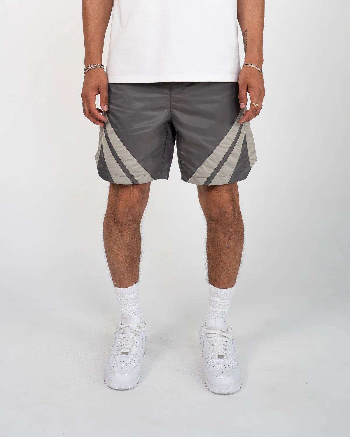 EPTM Marathon Running Shorts for Men - Lightweight & Breathable Grey Workout Shorts - Perfect for Training, Jogging & Gym