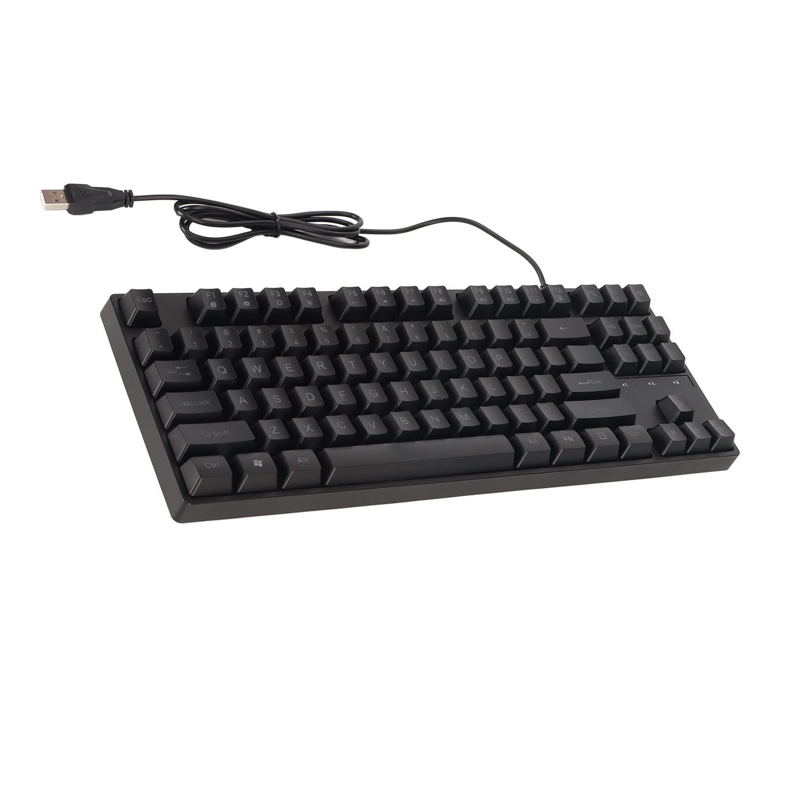 Bewinner 87-Key Mechanical Gaming Keyboard - Compact USB Wired Ergonomic Keyboard with Backlit LED for PC, Laptop, Desktop - Perfect for Gaming, Office Work & Typing