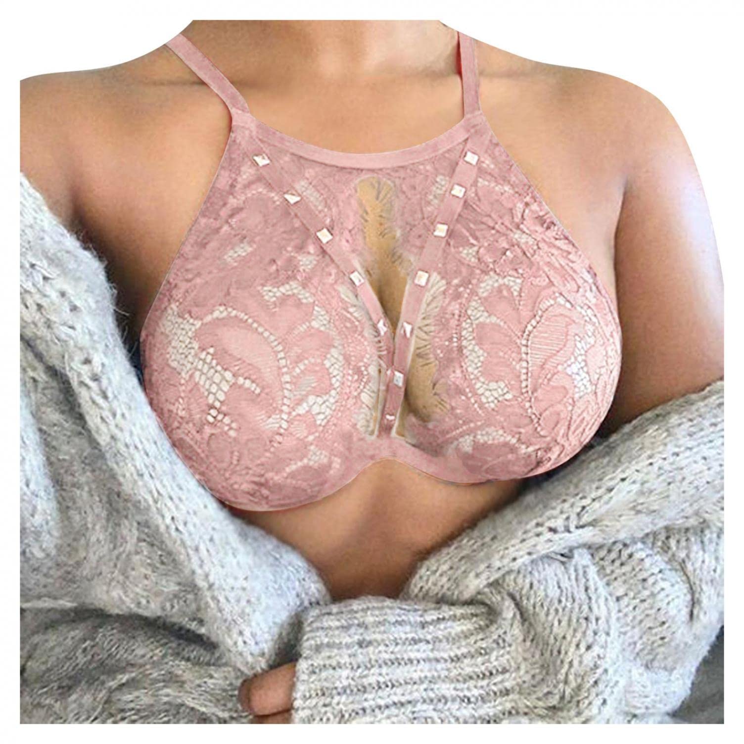 Masbird Women's Sexy Hollow Out Lingerie Set - Lace Babydoll Chemise Nightwear for Romantic Nights & Special Occasions
