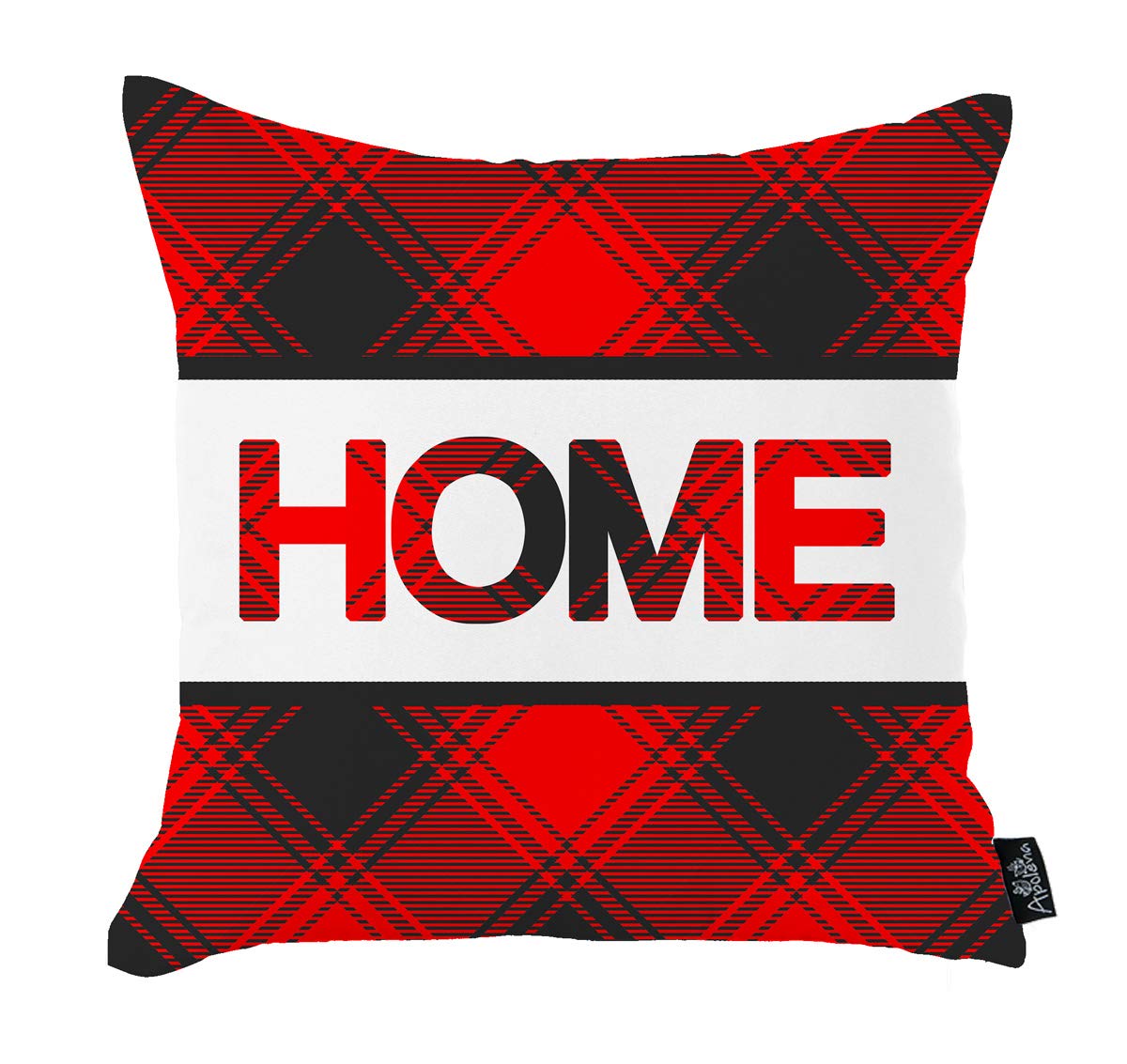 Santa & Merry Christmas Decorative Throw Pillow Covers - 18x18 Inch Holiday Cushion Covers with Festive Noel Tree Design for Sofa, Bed & Home Decor