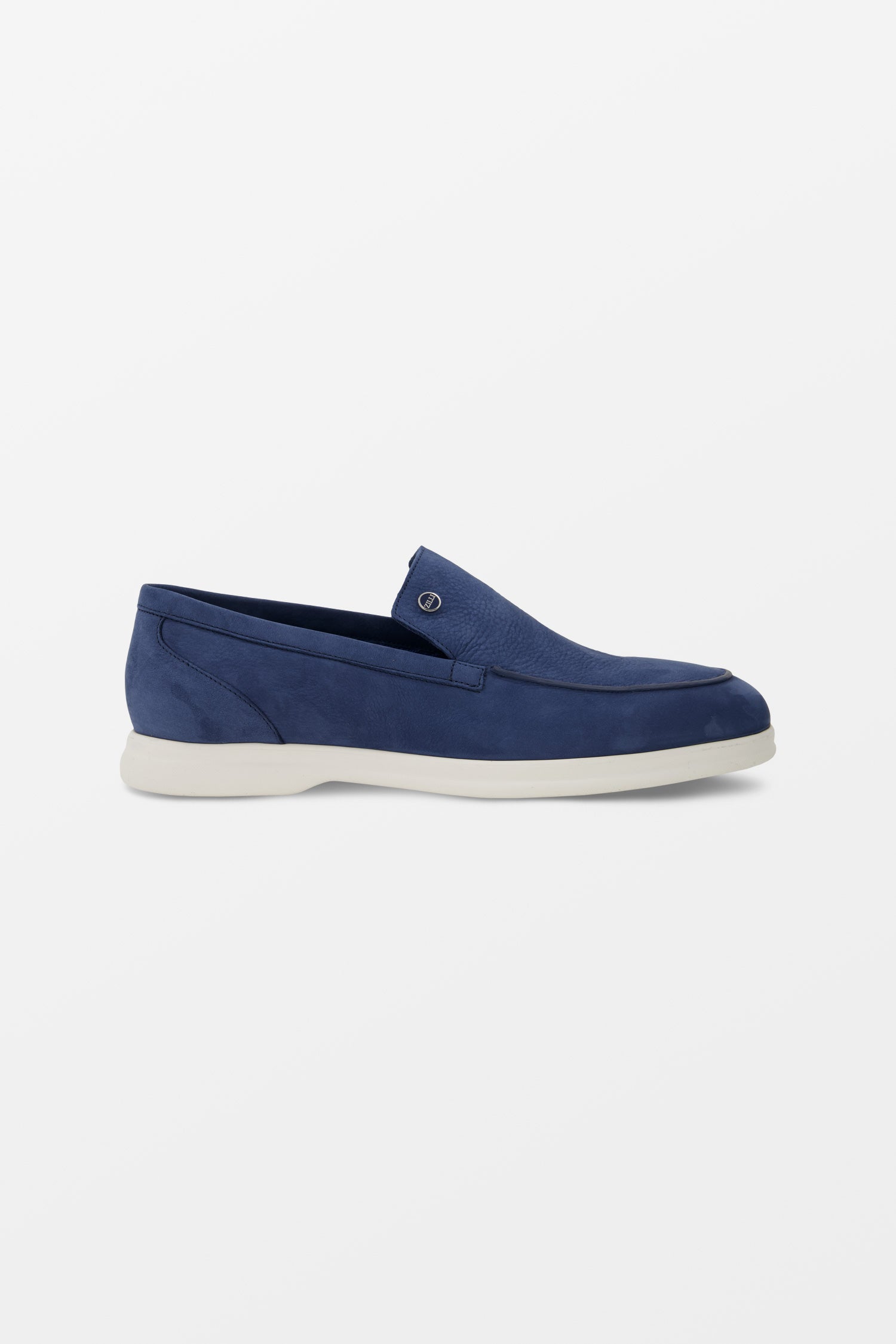 Zilli Blue Nubuck Casual Loafers for Men - Comfortable Slip-On Shoes for Business Casual & Weekend Wear