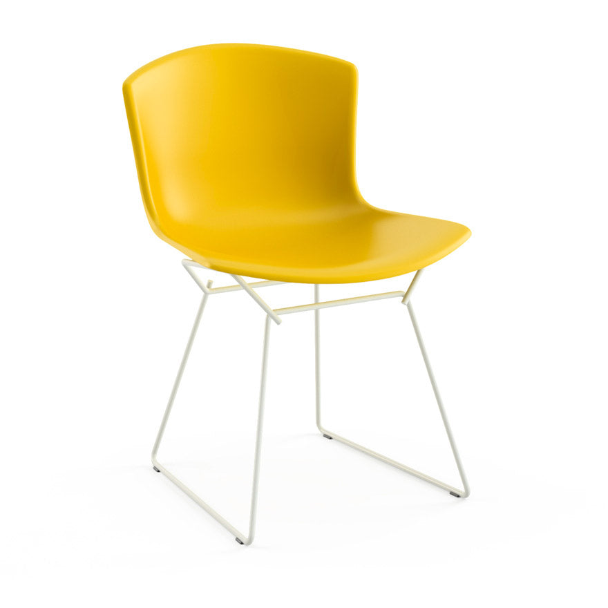 Bertoia Plastic Side Chair - Modern Stackable Dining Chair for Indoor & Outdoor Use - Perfect for Kitchen, Dining Room, Patio, and Office Spaces