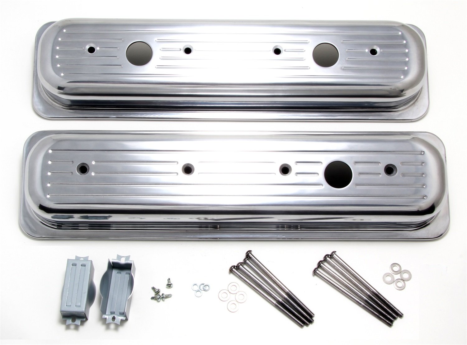 Trans-Dapt 6724 Performance Valve Cover - High-Quality Aluminum Replacement for Chevy Small Block Engines - Perfect for Car Restoration & Racing Upgrades
