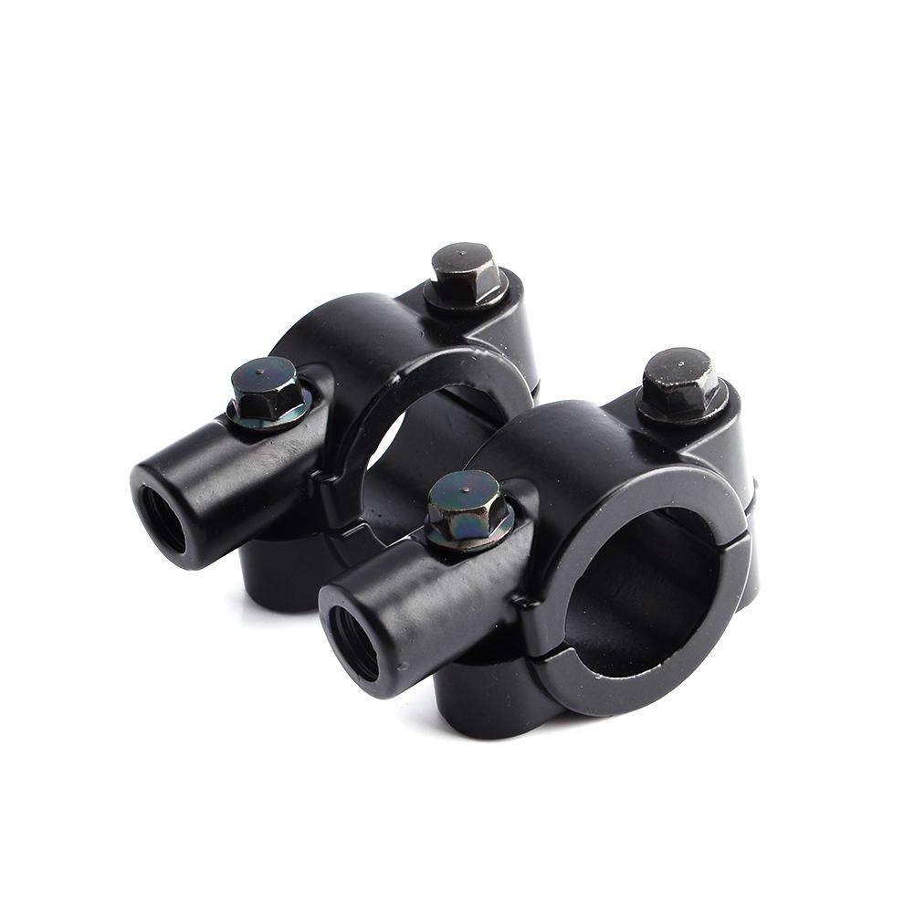 Universal Motorcycle Mirror Mount Clamps 10mm 7/8
