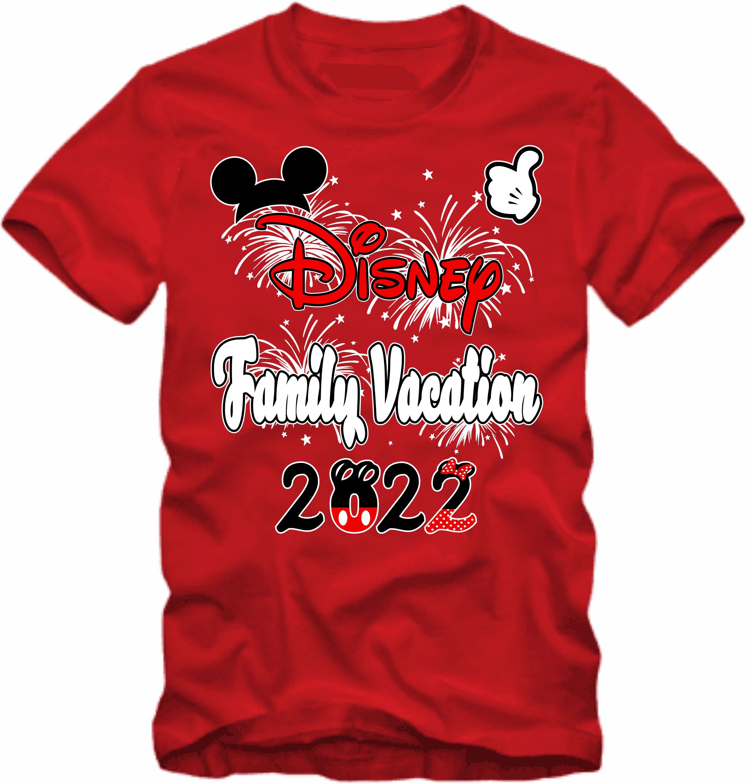 Mickey Minnie Family Matching T-Shirts 2022 - Vacation Outfits for All Ages