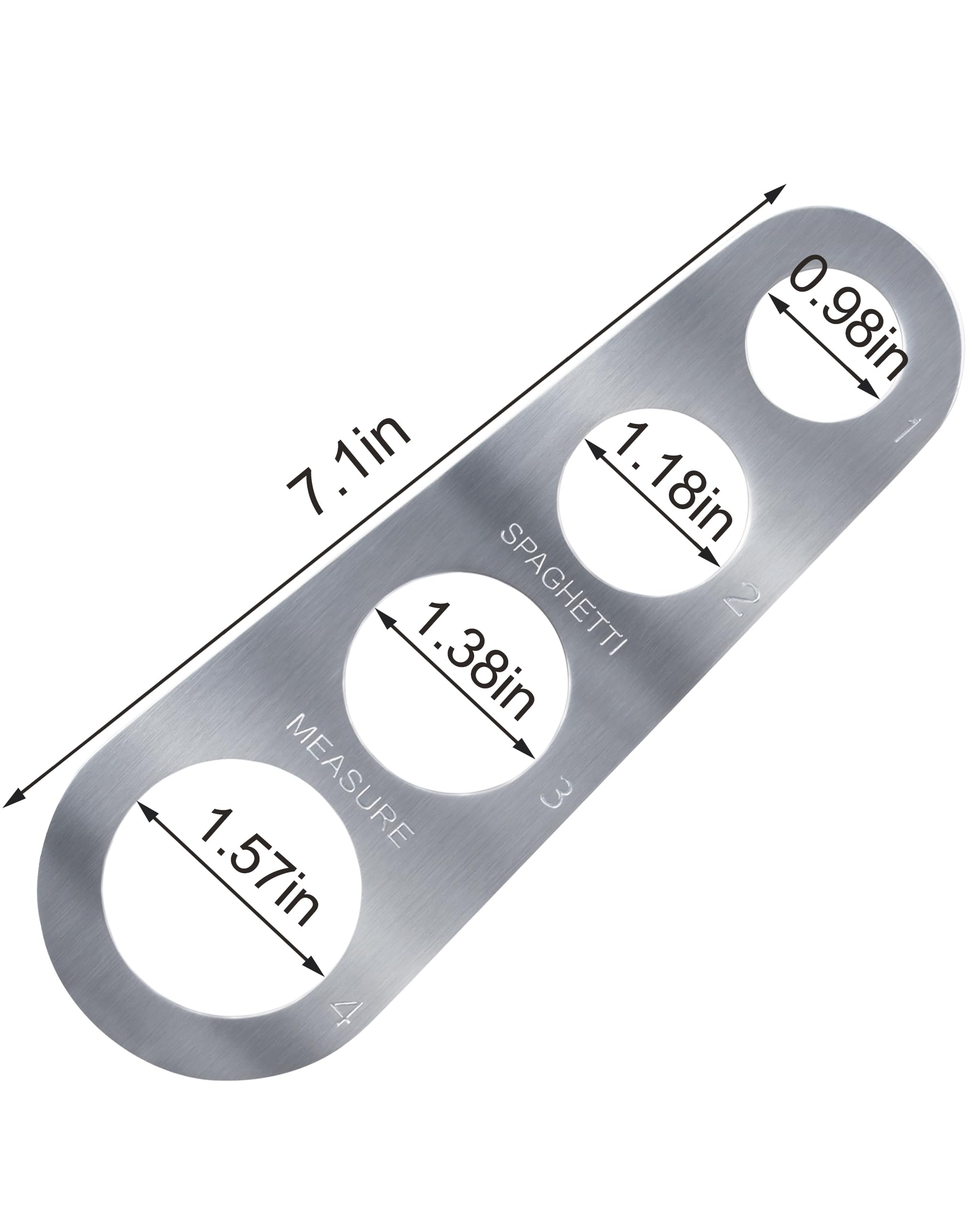 **YQBOOM Stainless Steel Spaghetti Measurer Tool - 2-Pack Pasta Portion Control for Perfect Spaghetti Portions | Ideal for Home Cooking, Meal Prep & Italian Cuisine Lovers**