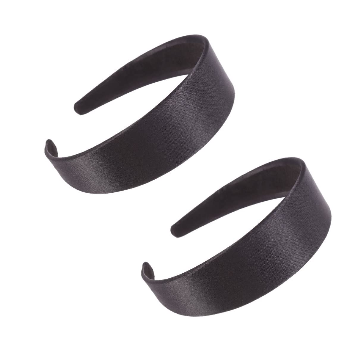 2Pcs No Teeth Headband for Women - Soft Hair Wraps & Headgear Accessories - Bridal Hair Rings, Fashion Scarf, Graceful European Style Headbands for Everyday & Special Occasions (Weddings, Parties, Work)