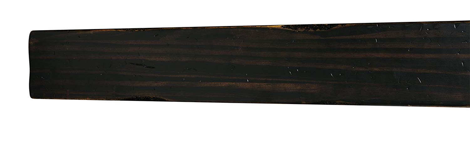 Pearl Mantels 412-72-20 The Shenandoah 72-Inch Wooden Shelf/Mantel - Espresso Rustic Distressed Finish - Perfect for Fireplace Mantel Decor, Living Room, Bedroom & Farmhouse Style Home Decor