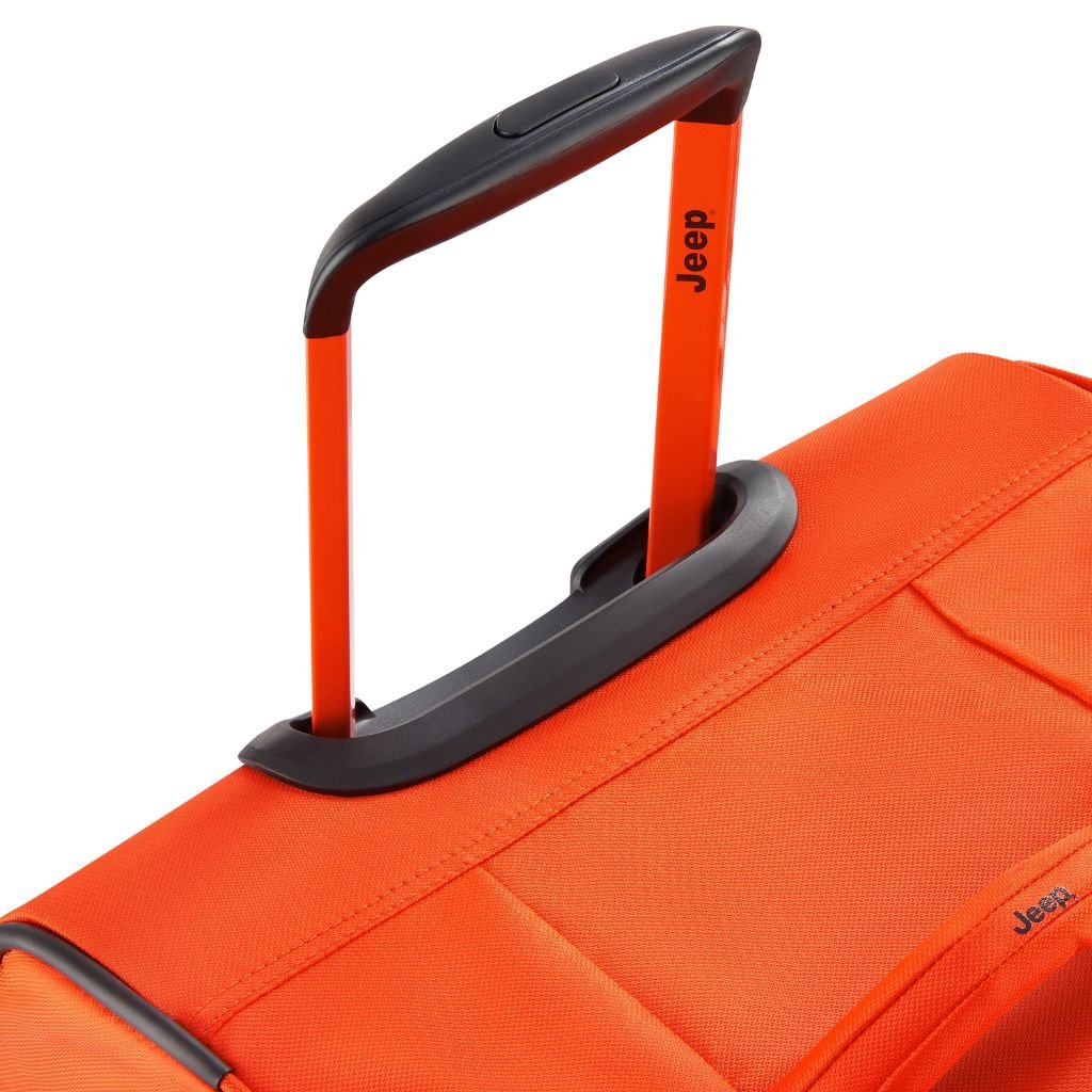 Jeep 83cm Duel Wheel Lightweight Large Duffle Bag - Orange | Waterproof Travel Duffel for Gym, Camping & Outdoor Adventures