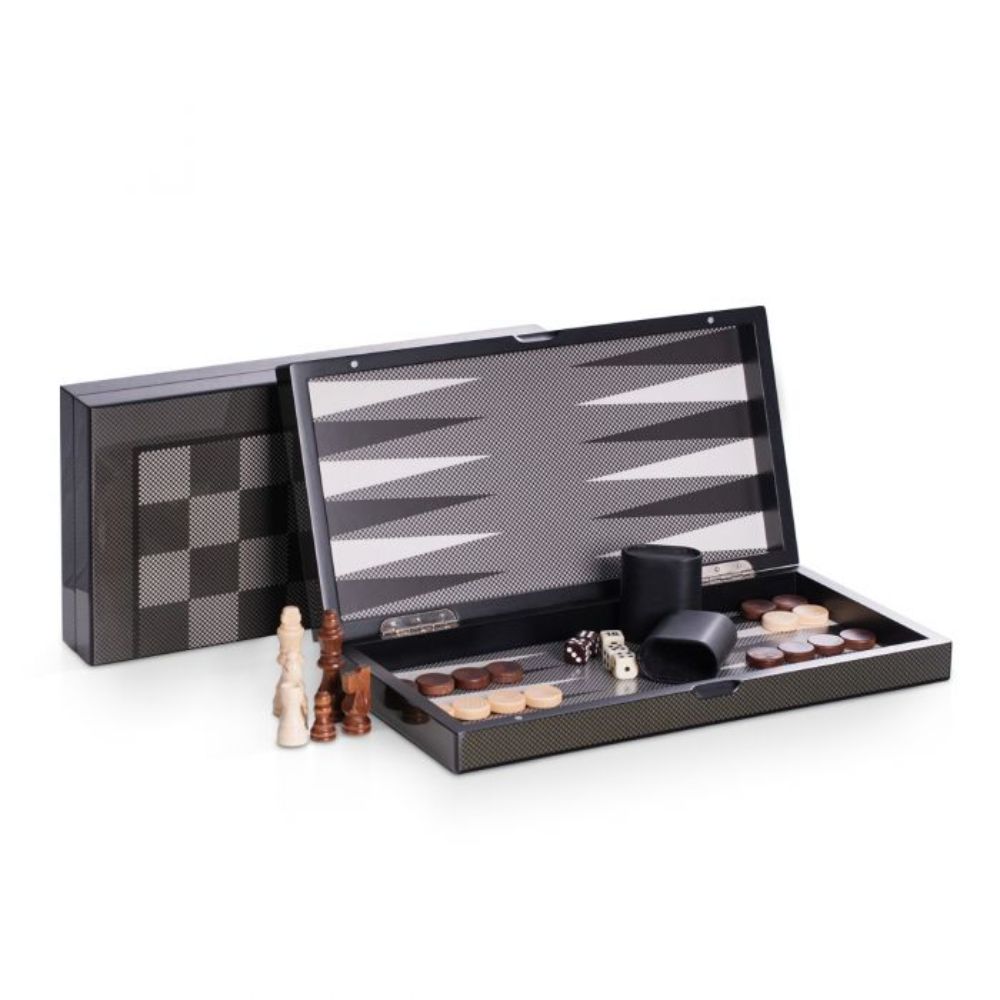 Premium Wooden Backgammon and Chess Set - 2 in 1 Classic Board Games for Adults & Family - Perfect for Game Nights, Travel, and Home Decor