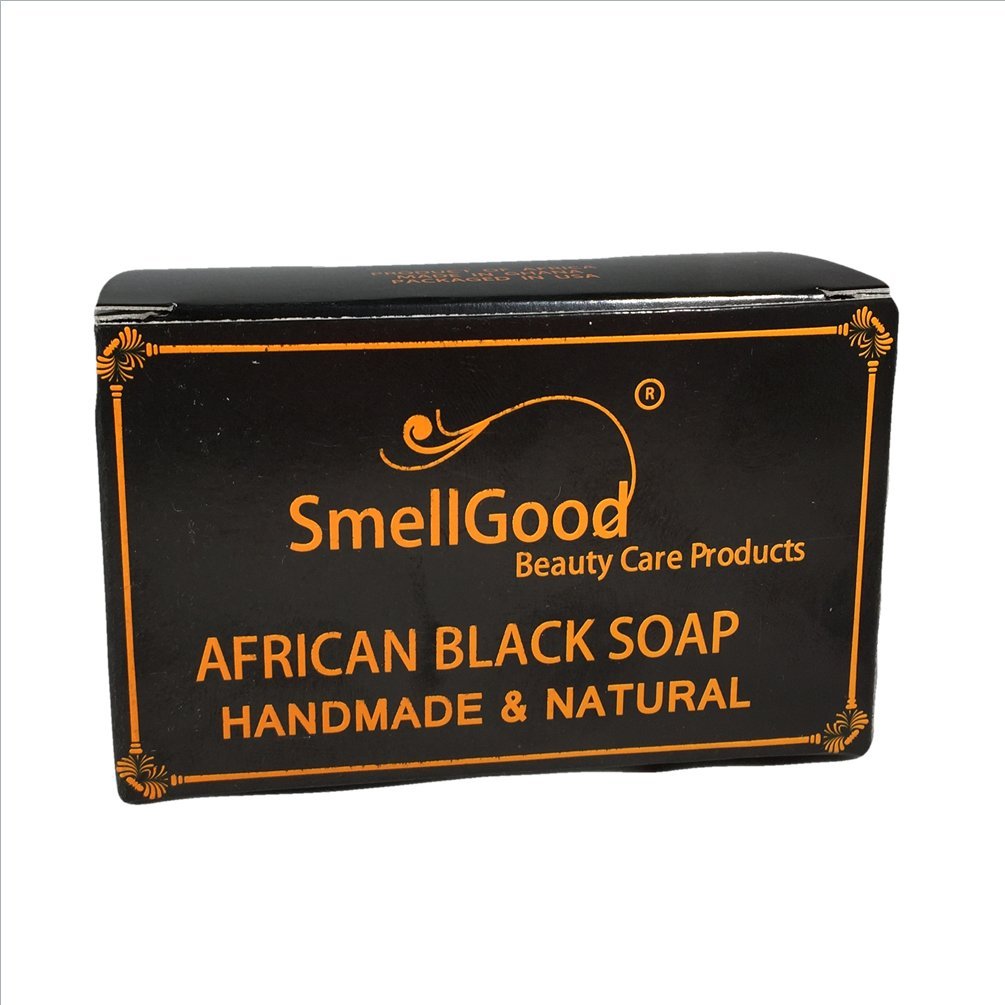 Organic African Black Soap 1lb - Natural Skin Cleanser for Acne, Eczema & Dark Spots | Perfect for Face & Body Care, Shaving & Sensitive Skin