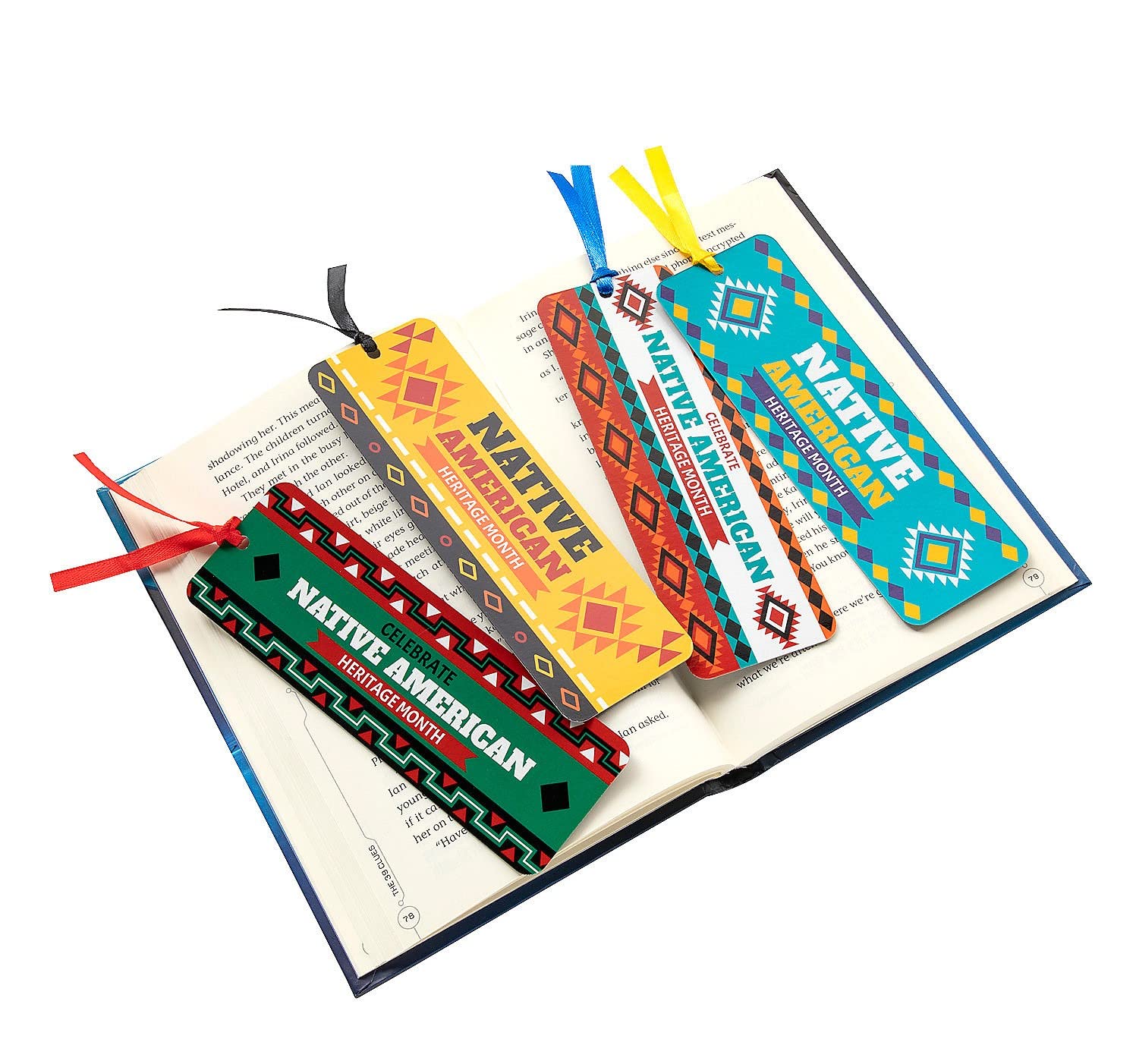 48 Pack Laminated Native American Heritage Bookmarks - Durable Classroom Supplies for Reading, Gifts & Cultural Education
