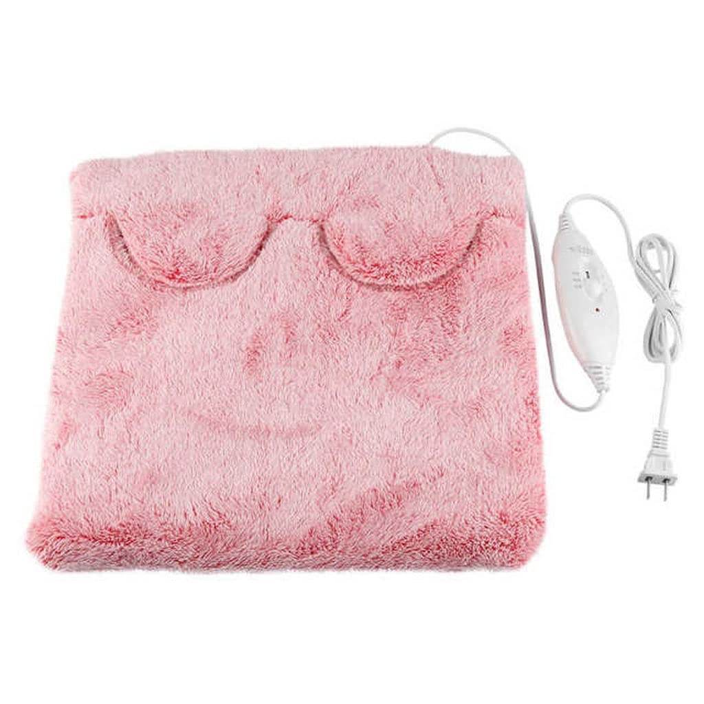 WALNUTA Electric Heated Slippers for Women & Men - Soft Flannel Indoor Foot Warmer with Fast Heating Pad - Perfect for Home, Office & Winter Use - Keep Feet, Hands & Body Warm (Pink) - Ideal for Cold Weather, Working from Home & Relaxing