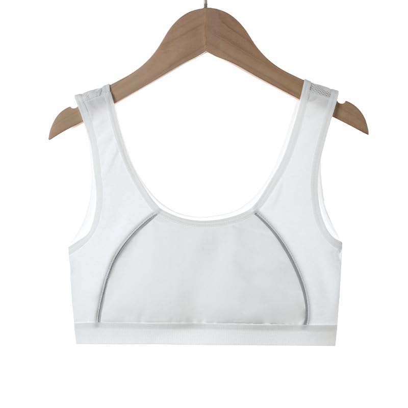 Seamless Training Bras for Girls - Soft Cami Bralettes & Sports Striped Vest for Teens | Comfortable First Bras for School, Gym & Everyday Wear
