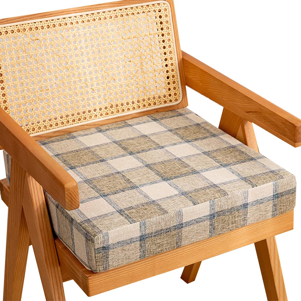 DTBBKSY Extra Thick Memory Foam Chair Cushion - Washable & Removable with Zipper - Comfortable Seat Pad for Dining, Kitchen, Living Room & Office Chairs - Perfect for Long Sitting Sessions at Work or Home