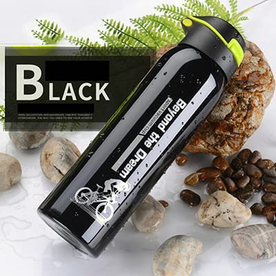 500ml Insulated Stainless Steel Cycling Water Bottle - Vacuum Double Wall Thermal Bike Bottle with Straw Lid & Flex Cap - Leakproof for Biking, Hiking, Gym & Outdoor Sports