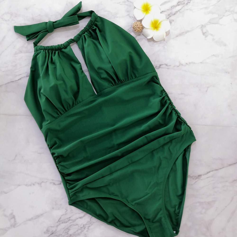EastElegant Maternity Swimsuits One Piece V-Neck Pregnancy Swimwear Halter Maternity Bikini - Comfortable & Stylish Maternity Swimwear for Beach, Pool & Pregnancy Photos