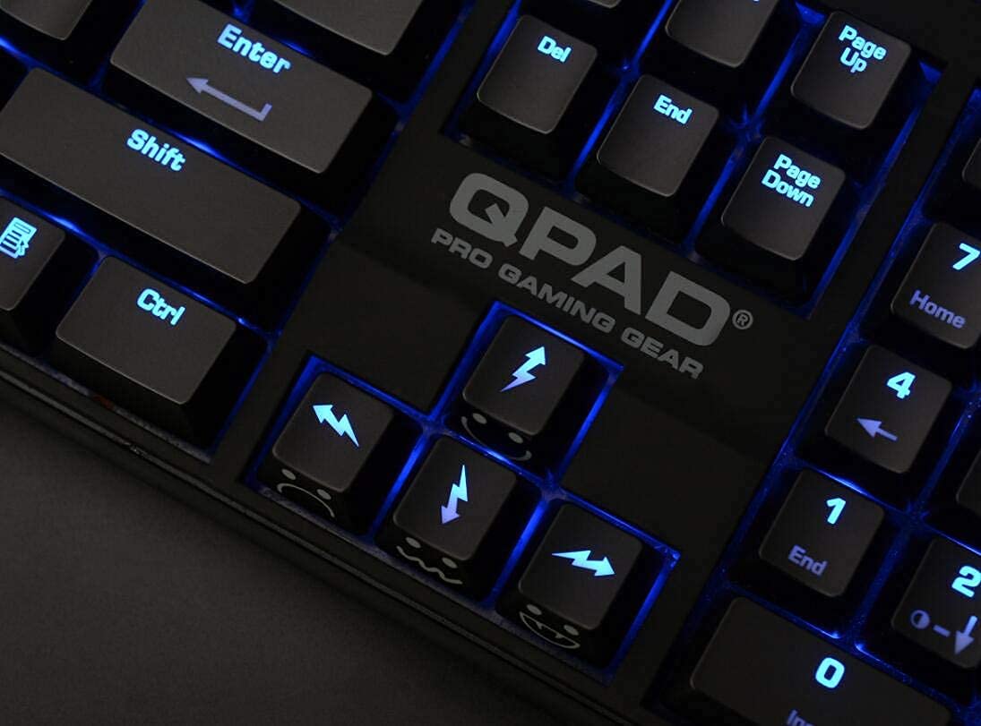 UV Coated WASD Arrow Keycaps - Backlit, Double Shot, OEM Profile for MX Mechanical Keyboards - Perfect for Gaming & Typing