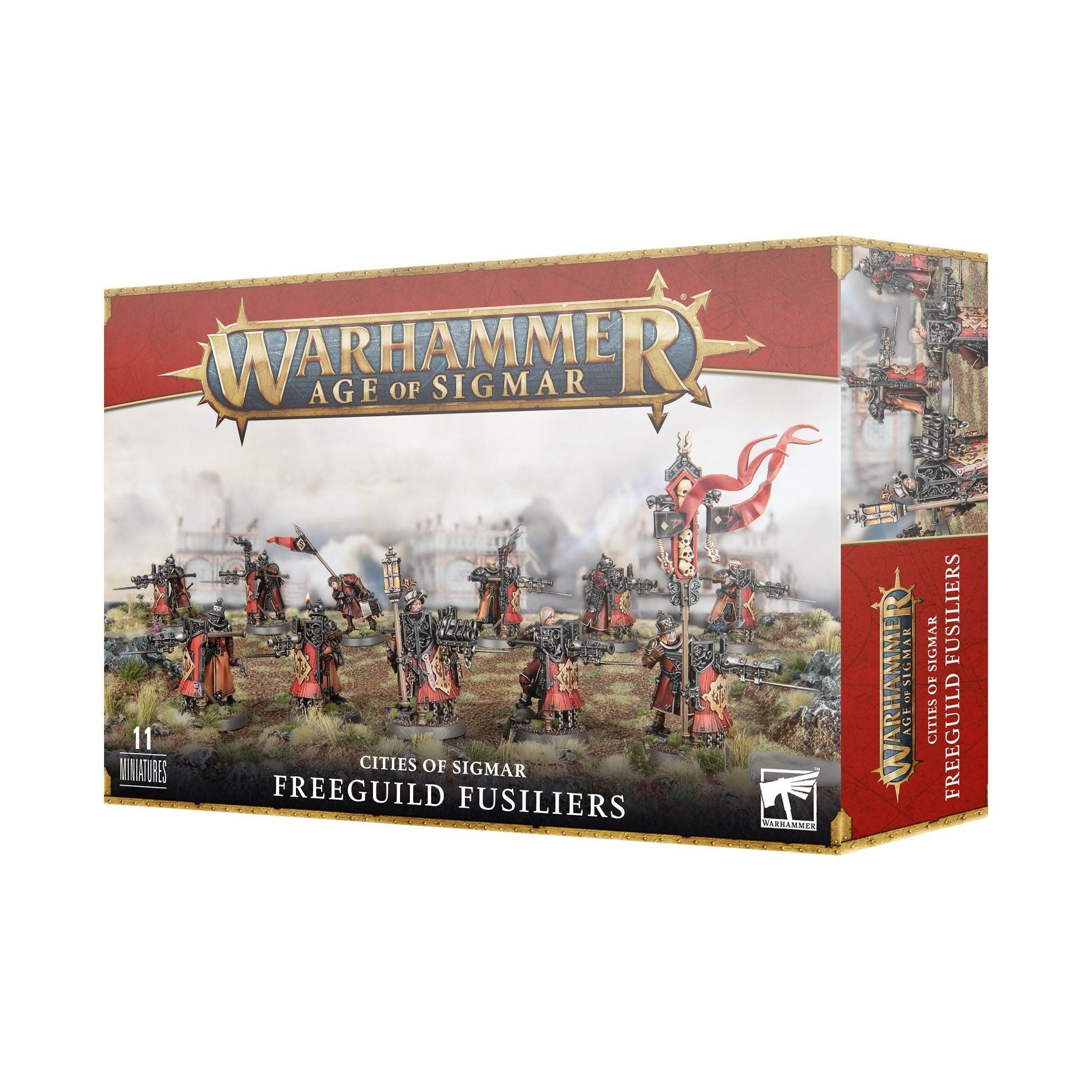 Warhammer Age of Sigmar Cities of Sigmar Freeguild Fusiliers Miniatures - Fantasy Tabletop Wargaming & Painting for Collectors & Hobbyists | Perfect for Battles, Displays & DIY Projects