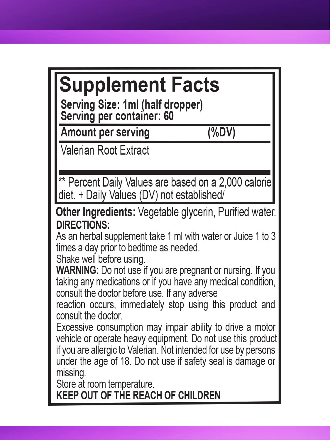 ELP ESSENTIAL Valerian Root Extract Drops - Natural Sleep Aid & Stress Relief Supplement | 2 fl oz (2-Pack) | Sugar-Free, Alcohol-Free, Non-GMO, Gluten-Free Liquid Drops | Perfect for Nighttime Relaxation & Anxiety Support