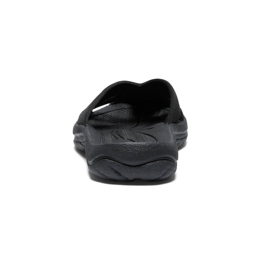 Bali Women's Comfort Slide Sandals - Black & Steel Grey | Soft Cushioned Flip Flops for Beach, Pool, Spa & Casual Wear