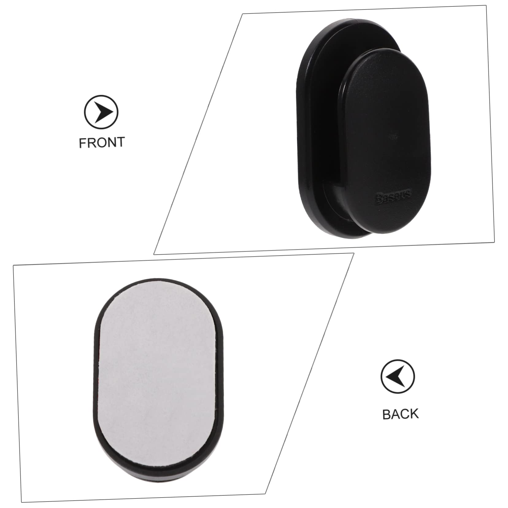 SEWOART 4pcs Car Hooks - Durable ABS Sticky Hooks for Car, Home, and Office - Perfect for Hanging Towels, Bags, and Accessories