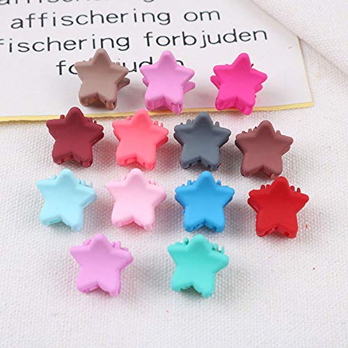IKAAR 20-Piece Mini Colorful Star Hair Claw Clips Set - Cute Hair Accessories for Girls & Teens - Perfect for School, Parties & Everyday Styling