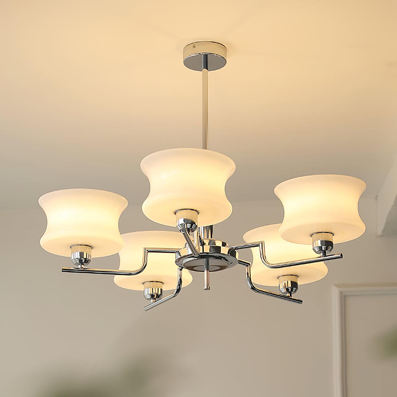 Elegant Blue Crystal Chandelier - Modern Ceiling Light Fixture for Dining Room, Living Room & Bedroom Decor | Perfect for Home, Wedding & Event Lighting