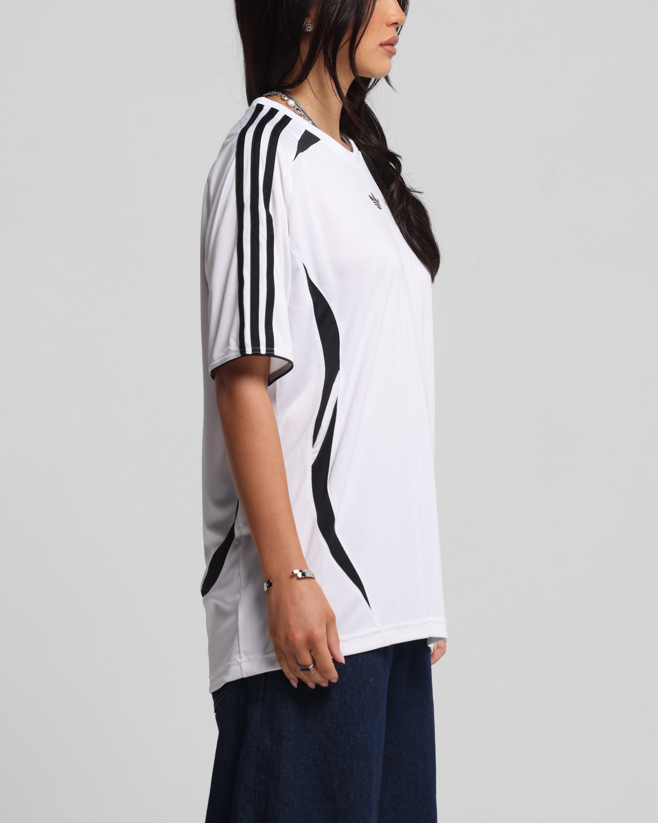 Adidas Adicolor Teamgeist T-Shirt for Men - White & Black Cotton Crewneck Tee - Casual Wear, Sports & Street Style Outfits