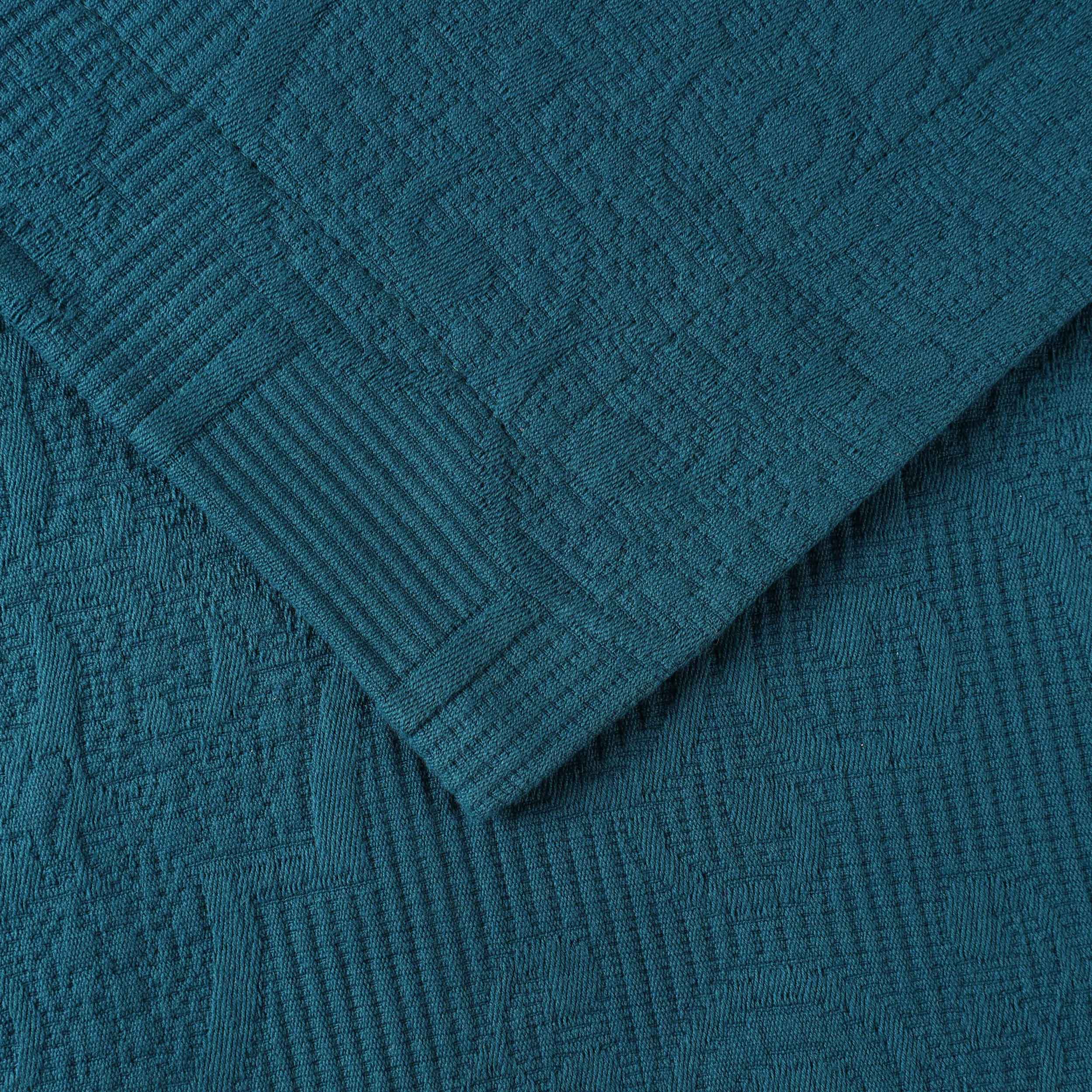 Florin Cotton Matelassé Jacquard Bedspread Set with Scrolling Medallion Design - Luxury Queen/King Size Bedding for Master Bedroom, Guest Room & Hotel Decor