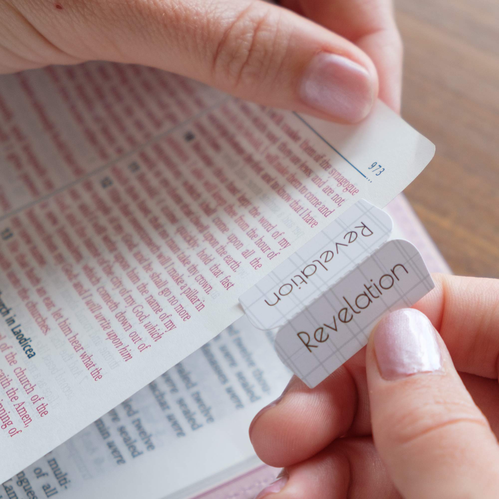 Premium Bible Tabs - Colorful Peel & Stick Book Indexing Labels (1.25