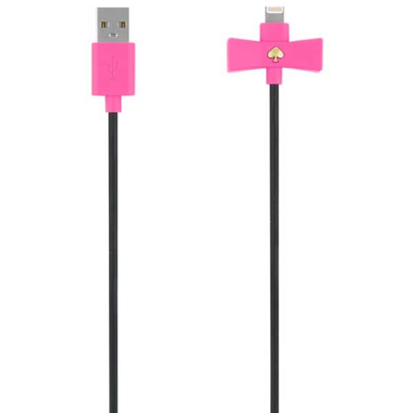 Kate Spade New York Micro USB Charging & Sync Cable - Pink & Black for Smartphones, Tablets & Accessories | Perfect for Home, Office & Travel