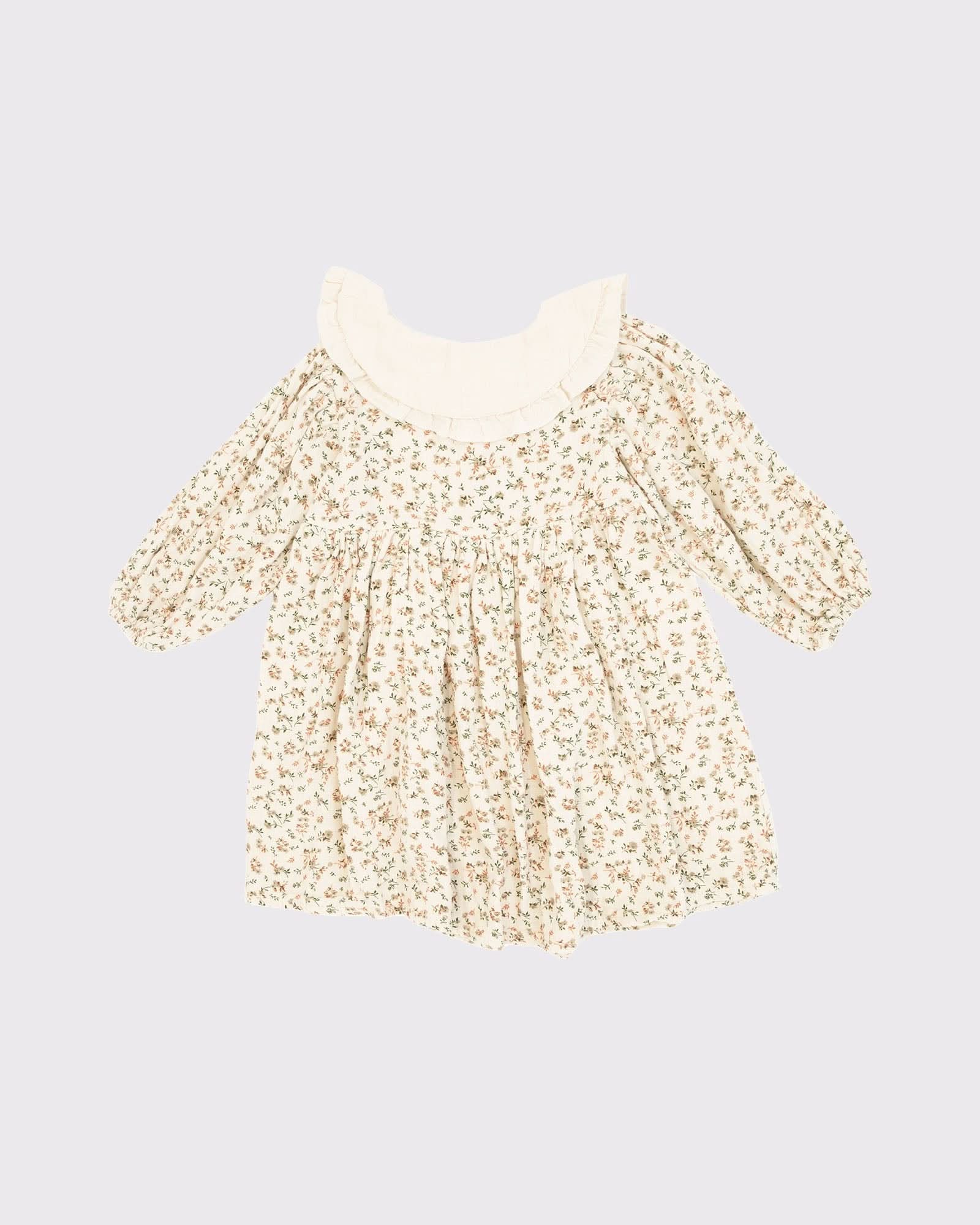 Baby Muslin Dress and Hair Clip Set - Soft & Breathable Cotton for Newborns & Infants - Perfect for Daily Wear, Photos, and Special Occasions