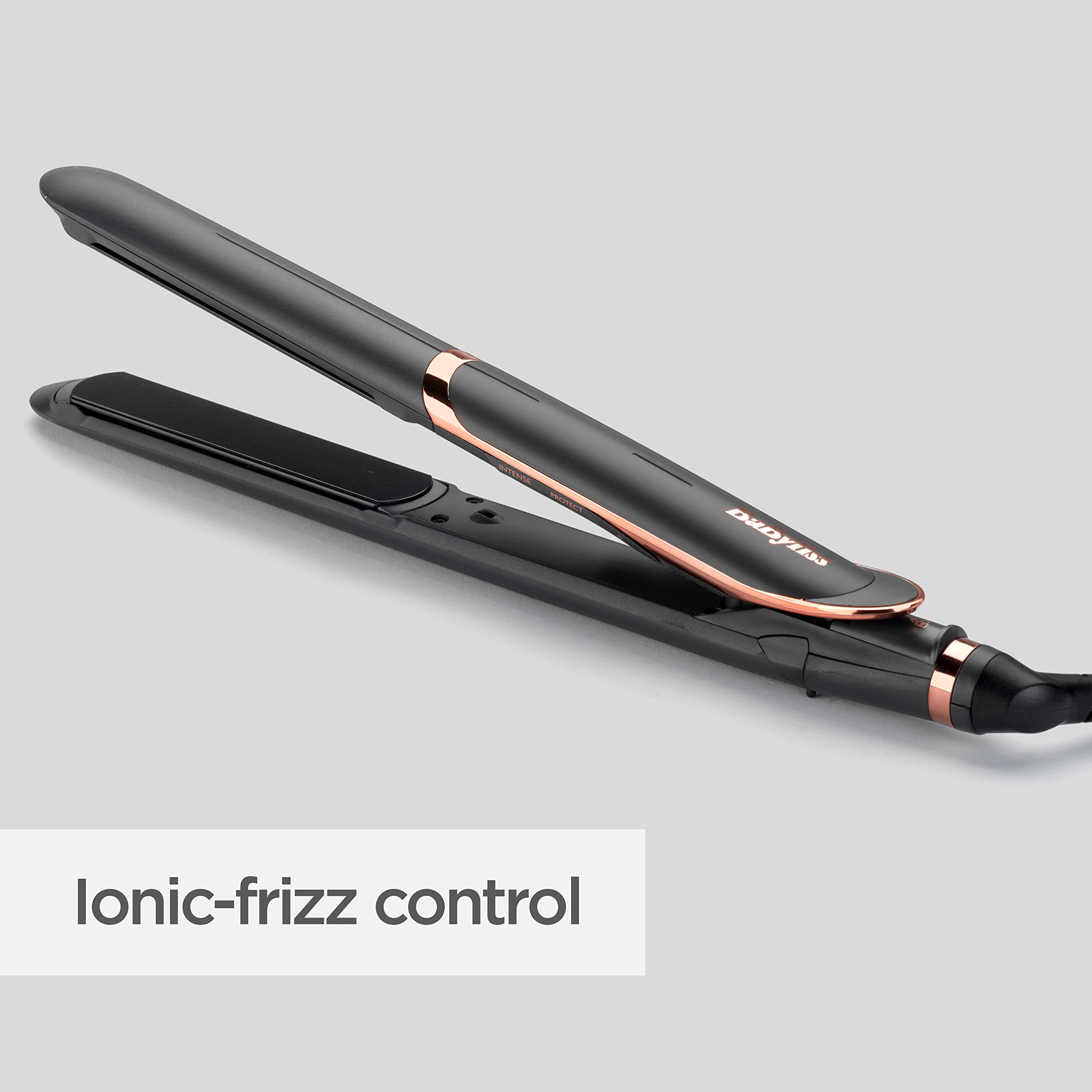 BaByliss Smooth Pro 235 Hair Straightener - Ionic Ceramic Flat Iron with 6 Heat Settings (140°C-235°C) for Salon-Quality Smoothing & Frizz Control | Perfect for Home Use, Travel & Professional Styling
