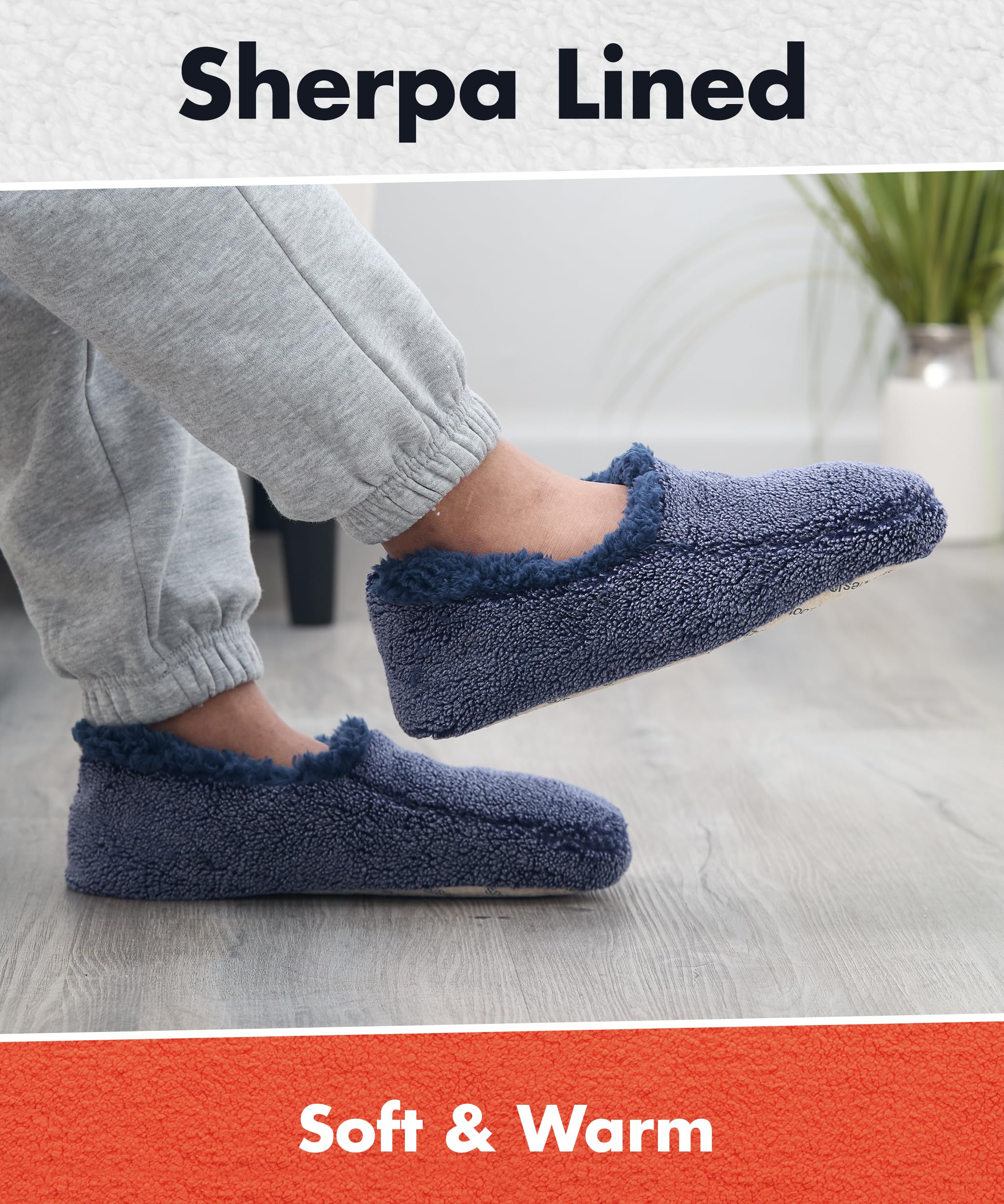 Men's Two-Tone Fleece-Lined Slippers - Ultra Soft & Comfortable House Shoes for Indoor & Outdoor Use - Perfect for Winter, Lounging & Relaxing at Home