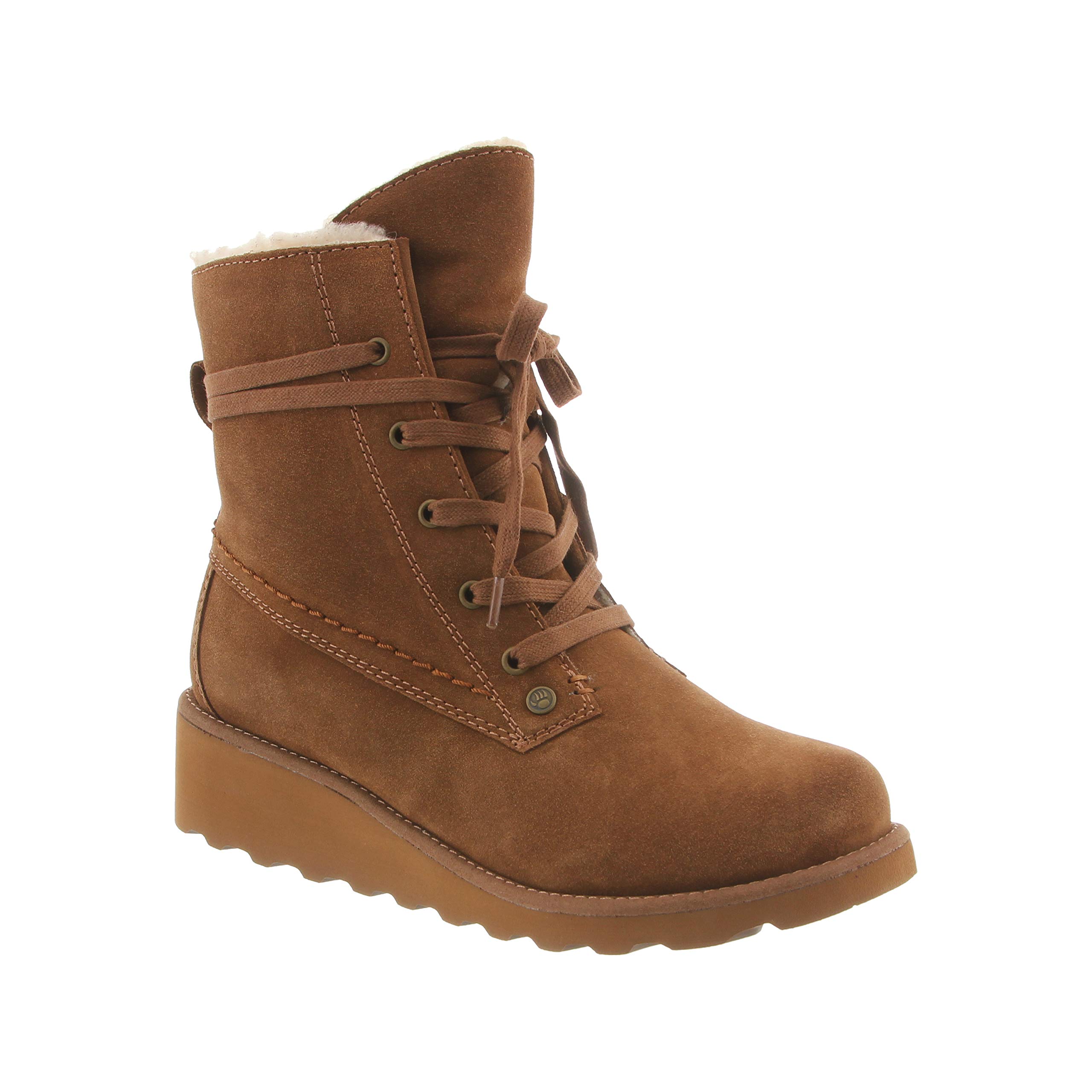 BEARPAW Women's Krista Suede Slip-On Winter Boots - Comfortable & Warm, Multiple Colors - Perfect for Casual Outfits, Snow Days & Cozy Indoor Wear