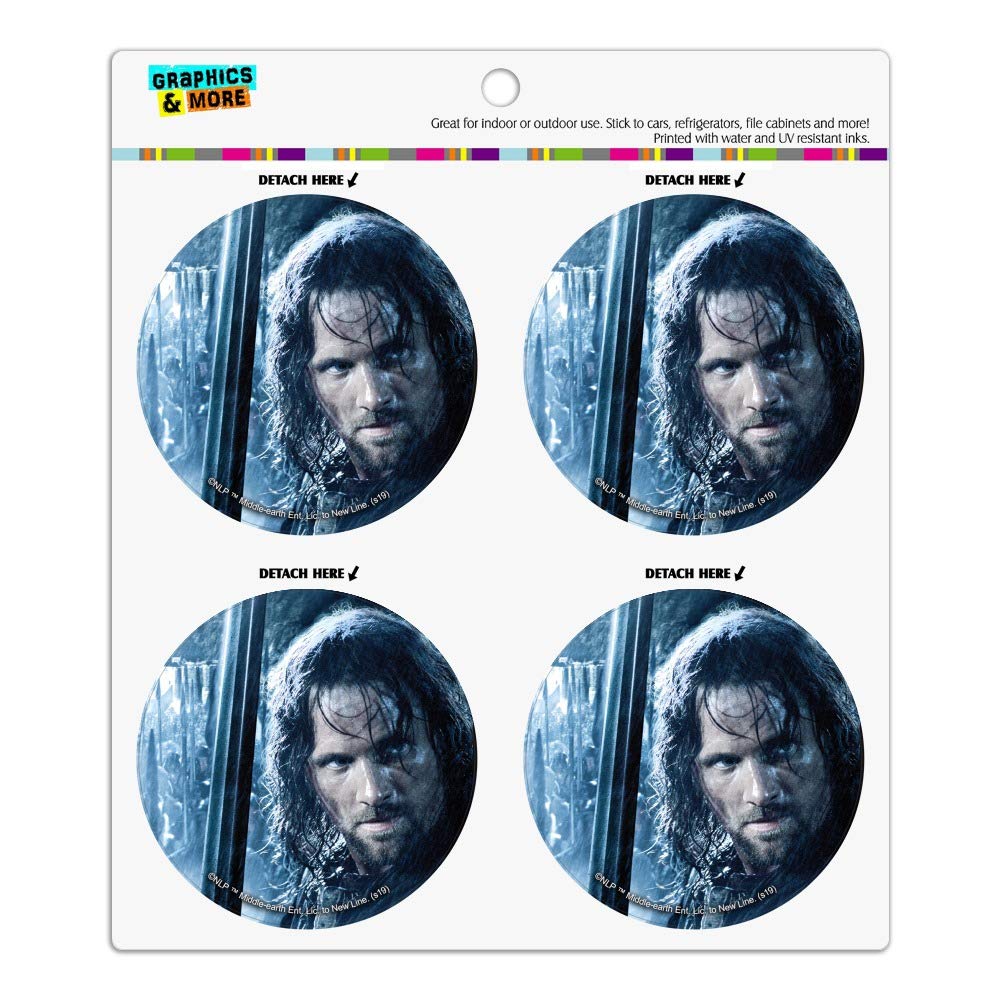 The Lord of the Rings Aragorn Vinyl Fridge Magnet Set - 6-Piece Collectible Refrigerator Magnets for Fans, Kitchen Decor & Office Accessories | Perfect for Gifts, Home Organization & Tolkien Lovers