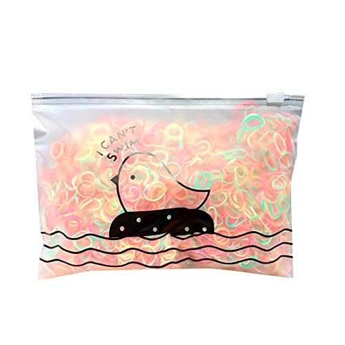 1000pcs Disposable Hair Ties - Mini Elastic Rubber Bands for Braids & Ponytails - Soft Hair Accessories for Women, Girls & Kids - Perfect for School, Sports & Daily Hairstyling
