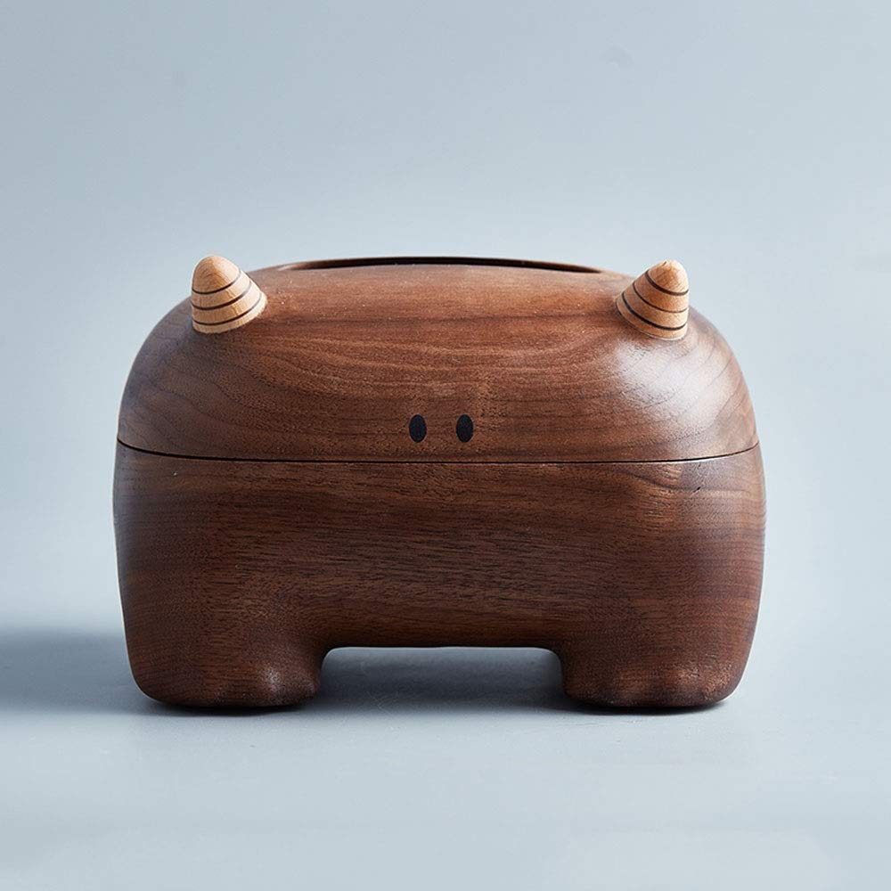 Creative Big Horn Monster Tissue Box Cover - Desktop Caddy & Napkin Holder for Home, Office, Car Decoration | Funny Tissue Dispenser for Bathroom, Living Room, Bedroom & Automotive Interior