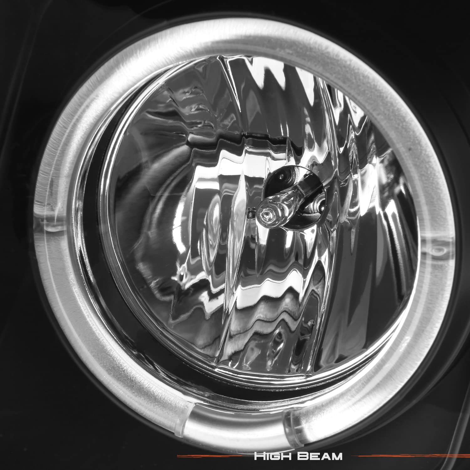 AKKON Black Dual Halo Ring LED DRL Projector Headlights for Chevy Suburban Avalanche Tahoe - High Performance Replacement Headlamps for Night Driving & Off-Road Adventures