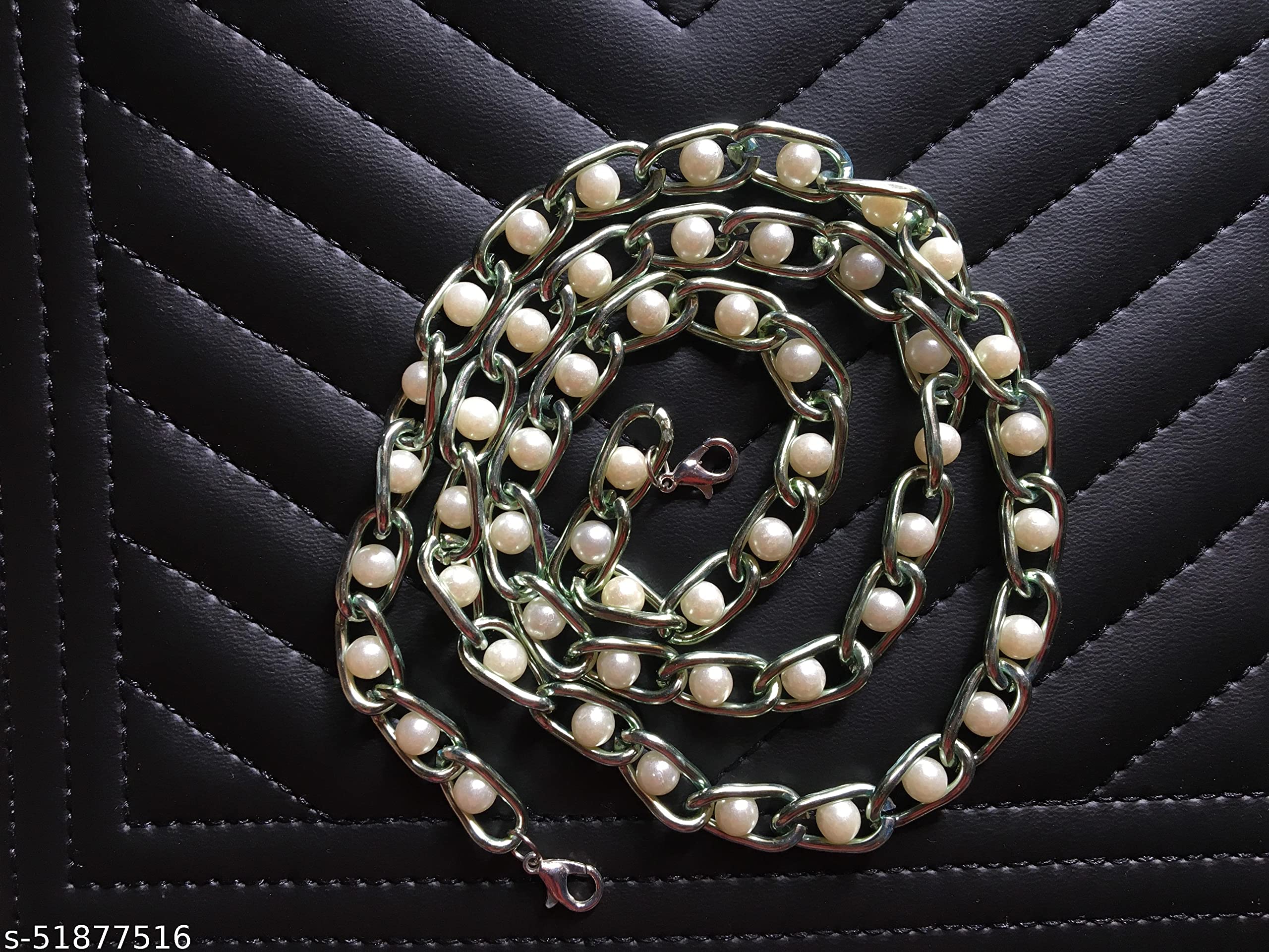 RKD World™ Stylish Beaded Face Mask Lanyard for Women & Girls - 24 Inch Pearl Design Mask Holder - Perfect for Work, School, Travel & Daily Use