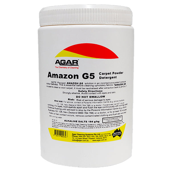 Amazon G5 Concentrated Carpet Cleaning Powder - Deep Stain Remover for Pet Hair, Odor & Dirt - Perfect for Home, Office & Car Interior Cleaning