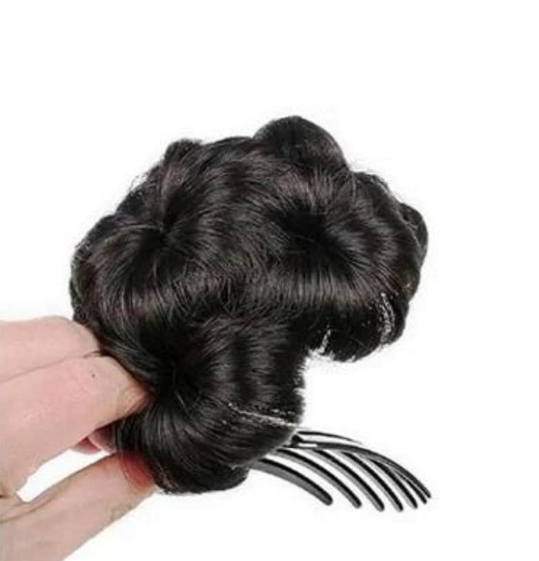 HSNJ JEWELS Women's Hair Clutch Bun Set - 1 Piece Synthetic Hair Extension for Natural Look | Perfect for Updos, Weddings, and Everyday Styling