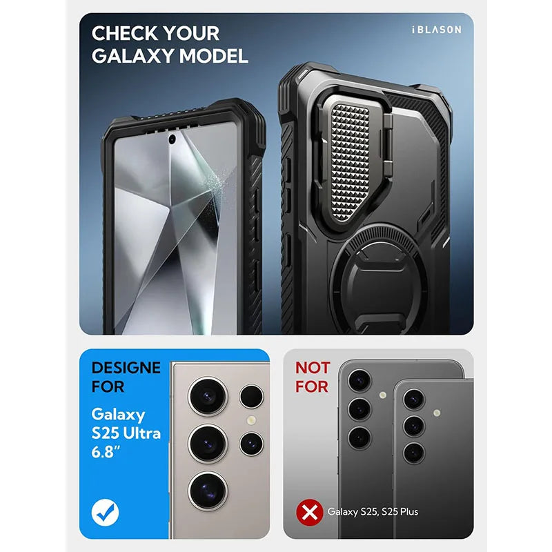 Galaxy S25 Ultra Case - BLASON Armorbox Full Body Protective Cover with Military-Grade Drop Protection | Perfect for Outdoor Adventures, Travel & Daily Use