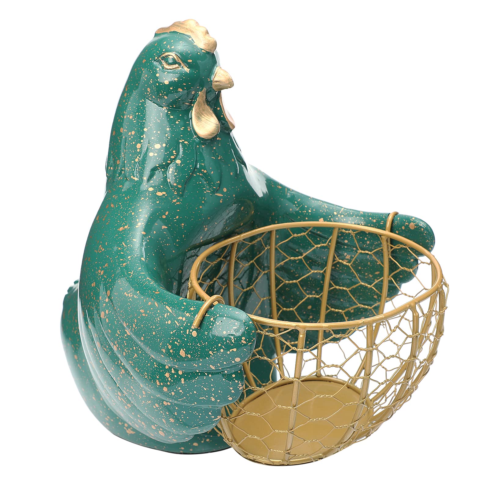 DOITOOL Creative Iron Storage Basket - Rustic Egg Holder for Kitchen Countertop, Pantry Organization & Farmhouse Decor - Perfect for Eggs, Fruits, or Decorative Display
