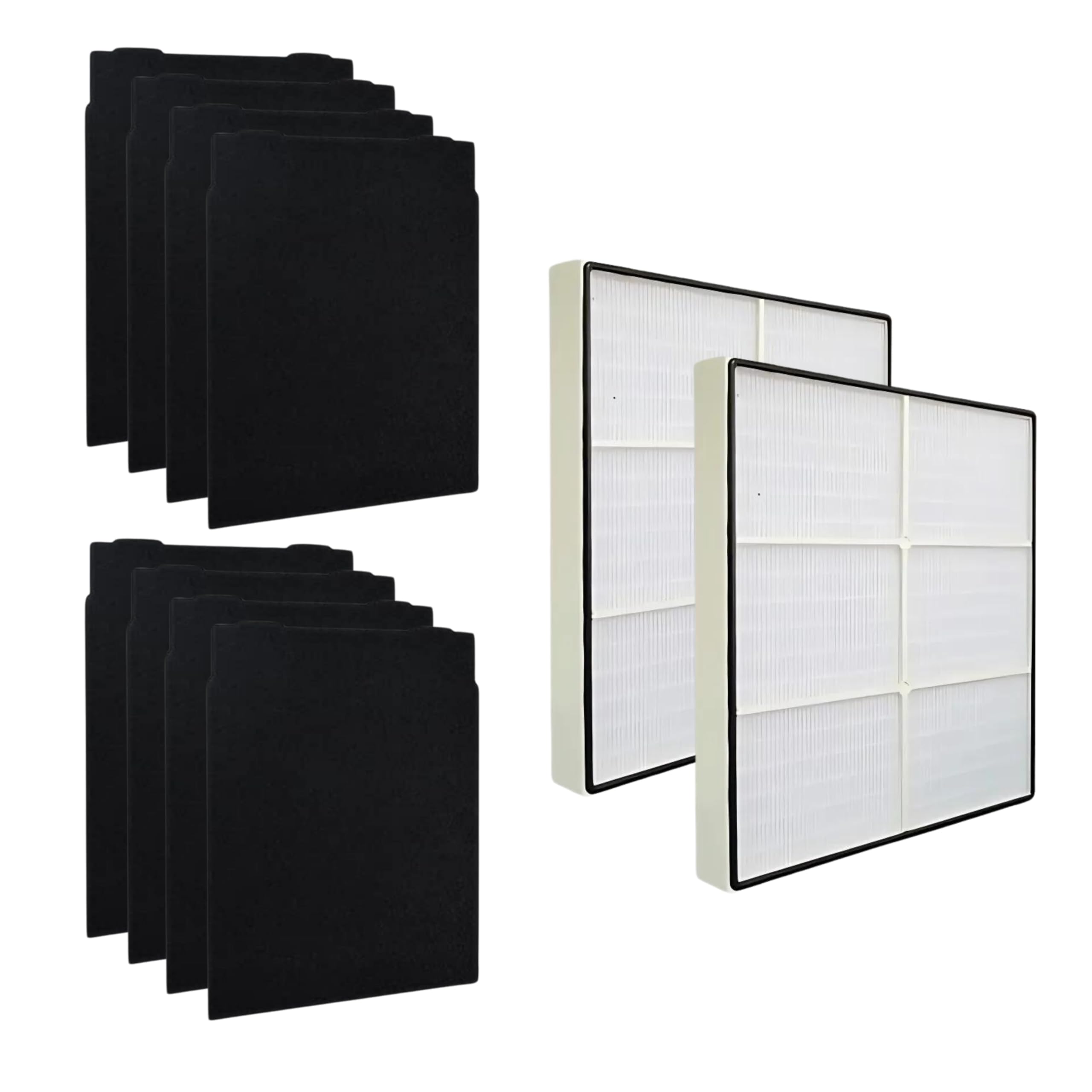 Nispira HEPA Air Filter Replacement for Sears Kenmore Air Purifier Models 83375, 83376, 83200, 83202 (Progressive 335), 83230, 83354, 83355 & 295 Series - 2 Pack with Activated Carbon Pre-Filter | Improves Indoor Air Quality for Allergies & Pet Dander