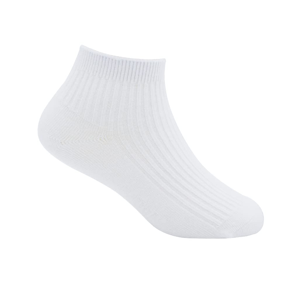 **Unisex Kids School Socks for Boys & Girls - Soft Cotton Crew Socks for Toddler, Youth & Students - Comfortable Dress & Trainer Socks for Daily Wear, School Uniform & Sports Activities**