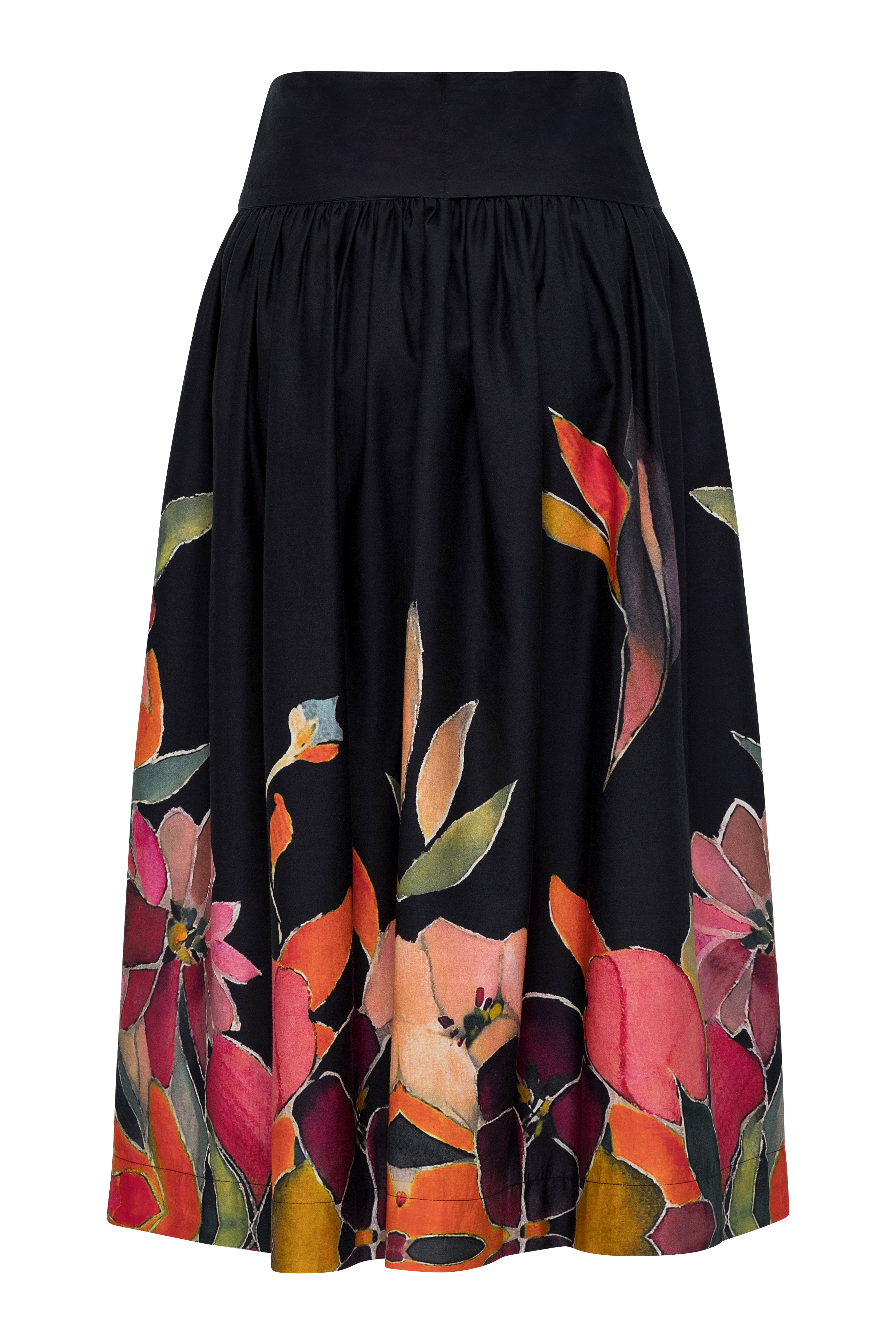 Laris Skirt for Women - Flowy A-Line Midi Skirt with Pockets | Perfect for Office Wear, Casual Outfits & Summer Vacations
