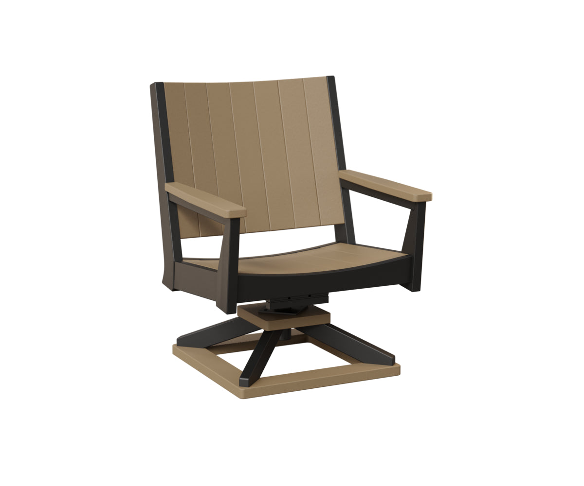 Berlin Gardens Mayhew Chat Swivel Rocker - Outdoor Patio Conversation Chair with Comfortable Cushions for Porch, Deck, or Garden Relaxation